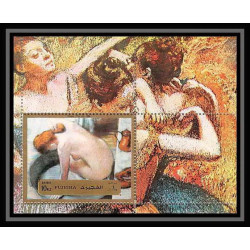 507 Fujeira MNH ** Bloc N° 123 A Tableau (Painting) nus nude Edgar Degas france