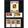 508d Fujeira MNH ** N° 864 / 868 B + bloc 94 B non dentelé (Imperf) nus nude paintings Tableau tableaux rubens