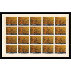 513 Yemen kingdom MNH ** N° 355 / 364 B peinture asie tableaux asian paintings feuilles sheets Non dentelé imperf