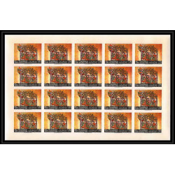 513 Yemen kingdom MNH ** N° 355 / 364 B peinture asie tableaux asian paintings feuilles sheets Non dentelé imperf