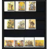 513b Yemen kingdom MNH ** N° 355 / 364 B + Bloc N° 46 peinture asie Tableau tableaux asian paintings non dentelé imperf