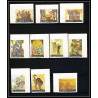 513c Yemen kingdom MNH ** N° 355 / 364 B + Bloc N° 46 peinture asie Tableau tableaux asian paintings non dentelé imperf