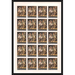 514 Yemen kingdom MNH ** N° 290 / 295 B Tableau (Painting) feuilles sheets non dentelé (Imperf) van gogh