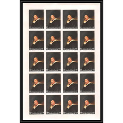 514 Yemen kingdom MNH ** N° 290 / 295 B Tableau (Painting) feuilles sheets non dentelé (Imperf) van gogh