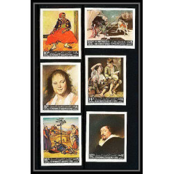 514a Yemen kingdom MNH ** N° 290 / 295 B Tableau (Painting) non dentelé (Imperf) van gogh rubens murillo 