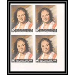 514c Yemen kingdom MNH ** N° 290 / 295 B Tableau (Painting) non dentelé (Imperf) van gogh rubens bloc 4