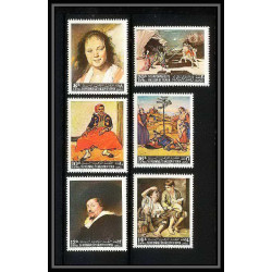 515a Yemen kingdom MNH ** N° 290 / 295 A Tableau (Painting) frans hals - van gogh - rubens - murillo - raphael 
