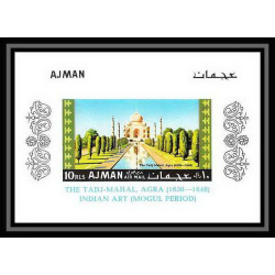 516 Ajman MNH ** bloc N° 14 B Taj Mahal inde india indian paintings