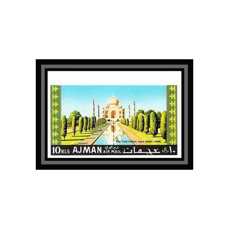 516a Ajman MNH ** N° 180 B Taj Mahal inde india indian paintings non dentelé (Imperf)