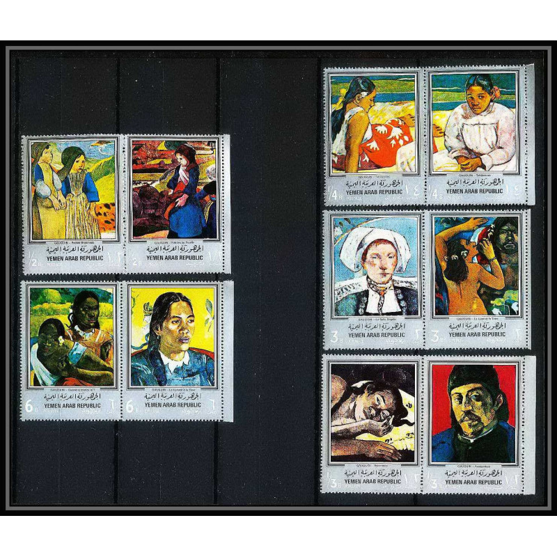526c YAR (nord yemen) MNH ** N° 630 / 639 A Tableau (Painting) Paul Gauguin