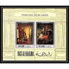 530a Ras Al Khaima MNH ** Bloc N° 43 A / B tableaux paintings vermeer Rembrandt (Nederland) non dentelé (Imperf)
