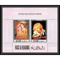 531 Ras Al Khaima MNH ** Bloc N° 44 A Tableau (Painting) Thomas Gainsborough greuze