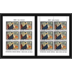 533 Ras Al Khaima MNH ** N° 230 A / B Édouard Manet peinture (painting) feuilles sheets non dentelé (Imperf)