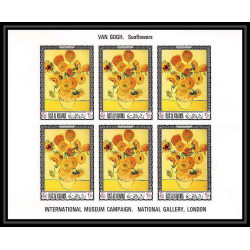 533d Ras Al Khaima MNH ** N° 243 A / B Vincent van Gogh peinture (painting) feuilles sheets non dentelé (Imperf)