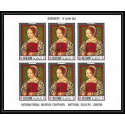 533e Ras Al Khaima MNH ** N° 231 A / B Gossaert Mabuse peinture (painting) feuilles sheets non dentelé (Imperf)
