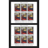 533h Ras Al Khaima MNH ** N° 242 A / B Paul Gauguin peinture (painting) feuilles sheets non dentelé (Imperf)
