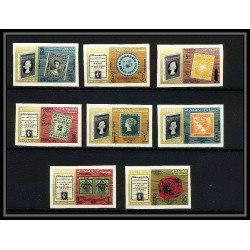 538b Ajman MNH ** N° K / S 116 B + bloc A B 9 B Postage stamp exhibition London 1965 non dentelé (Imperf) Overprint