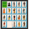 543a Ajman MNH ** N° 2537/2554 A Military Uniforms/uniformes militaires napoleon feuilles sheets cote 16 scheik perse