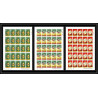 583 Discount Barbuba MNH ** Mi 182/184 B Scott 167/169 non dentelé (Imperf) Centenary of UPU avion plane feuilles sheets