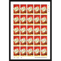 583 Discount Barbuba MNH ** Mi 182/184 B Scott 167/169 non dentelé (Imperf) Centenary of UPU avion plane feuilles sheets