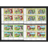 588a Nukufetau tuvalu MNH ** 1984 SC 14-19 (Mi 11-22) Bloc 4 Kings and Queens Overprint specimen Proof
