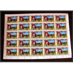 588a Nukufetau tuvalu MNH ** 1984 Sc 14-19 Leaders of The World, Kings Queens Overprint specimen Proof feuilles sheets
