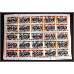 588a Nukufetau tuvalu MNH ** 1984 Sc 14-19 Leaders of The World, Kings Queens Overprint specimen Proof feuilles sheets