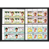 589b Nukufetau tuvalu MNH ** 1985 Mi 23-30 Sc 20-3 Bloc 4 Cricket Set Overprint specimen Proof
