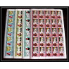 589c Nukufetau tuvalu MNH ** 1985 Mi 23-30 Sc 20 / 23 Bloc 4 Cricket Set Overprint specimen Proof feuilles sheets