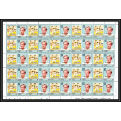 589c Nukufetau tuvalu MNH ** 1985 Mi 23-30 Sc 20 / 23 Bloc 4 Cricket Set Overprint specimen Proof feuilles sheets