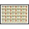 589c Nukufetau tuvalu MNH ** 1985 Mi 23-30 Sc 20 / 23 Bloc 4 Cricket Set Overprint specimen Proof feuilles sheets