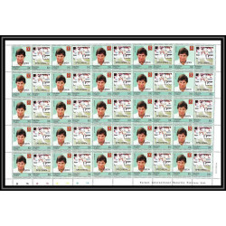 589c Nukufetau tuvalu MNH ** 1985 Mi 23-30 Sc 20 / 23 Bloc 4 Cricket Set Overprint specimen Proof feuilles sheets