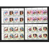 590b Nukufetau tuvalu MNH ** 1985 N° 44 / 47 Elizabeth Queen Mother Overprint specimen Proof BLOC 4