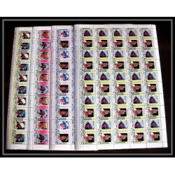 590c Nukufetau tuvalu MNH ** 1985 N° 44 / 47 Elizabeth Queen Mother Overprint specimen Proof feuilles sheets
