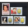 591 Nukufetau tuvalu MNH ** 1985 SC 51-55 MI no 55-62 Elizabeth Queen Mother Overprint specimen Proof