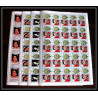 591c Nukufetau tuvalu MNH ** 1985 SC 51-55 MI 55-62 queen mother Overprint specimen Proof feuille sheet