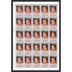 591c Nukufetau tuvalu MNH ** 1985 SC 51-55 MI 55-62 queen mother Overprint specimen Proof feuille sheet