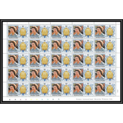 591c Nukufetau tuvalu MNH ** 1985 SC 51-55 MI 55-62 queen mother Overprint specimen Proof feuille sheet