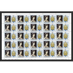 591c Nukufetau tuvalu MNH ** 1985 SC 51-55 MI 55-62 queen mother Overprint specimen Proof feuille sheet