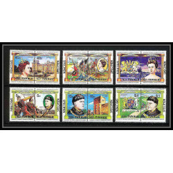 592 Nui tuvalu MNH ** 1984 SC 25-30 mi 9/20 Leaders of The World, Kings and Queens,Overprint specimen Proof