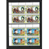592b Nui tuvalu MNH ** 1984 SC 25-30 mi 9/20 Bloc 4 Leaders of The World, Kings and Queens,Overprint specimen Proof