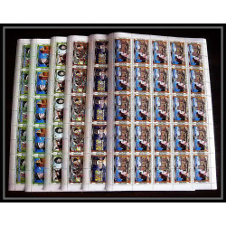 592c Nui tuvalu MNH ** 1984 SC 25-30 mi 9/20 Kings Queens,Overprint specimen Proof feuilles sheets 