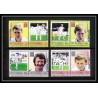 593 Nui tuvalu MNH ** 1985 MI N° 37- 44 Sc N° 41- 44 Cricket Overprint specimen Proof