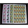 593c Nui tuvalu MNH ** 1985 MI N° 37- 44 Sc N° 41- 44 Cricket Overprint specimen Proof feuilles sheets