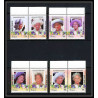 594a Nui tuvalu MNH ** 1985 Mi N° 45-52 Sc 49/52 Elizabeth Queen Mother Overprint specimen Proof