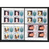 595b Nui tuvalu MNH ** 1986 Mi N° 71 / 74 Sc 56 / 59 Elizabeth Queen Mother Overprint specimen Proof BLOC 4