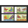 595e Vaitupu tuvalu MNH ** 1985 Michel N° 45/52 Sc N° 39 / 42 papillons (butterflies papillon) Overprint specimen Proof