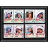 597 Vaitupu tuvalu MNH ** 1985 Mi N° 61-68 Elizabeth Queen Mother Overprint specimen Proof