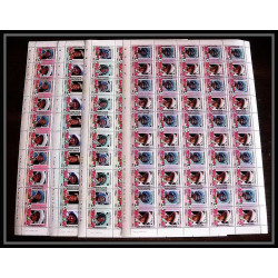 597c Vaitupu tuvalu MNH ** 1985 Mi N° 61-68 Elizabeth Queen Mother Overprint specimen Proof feuilles sheets