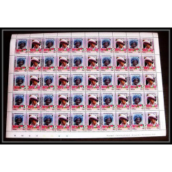 597c Vaitupu tuvalu MNH ** 1985 Mi N° 61-68 Elizabeth Queen Mother Overprint specimen Proof feuilles sheets